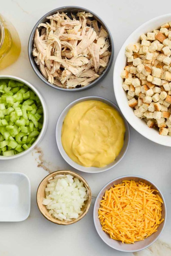 Chicken Stuffing Casserole Ingredients