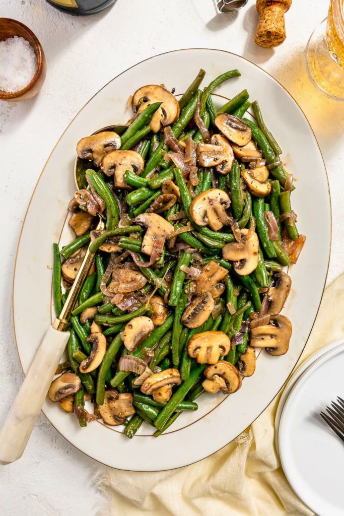 Green Beans with Mushrooms