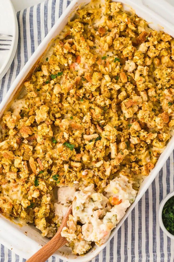 How to Make Chicken Stuffing Casserole