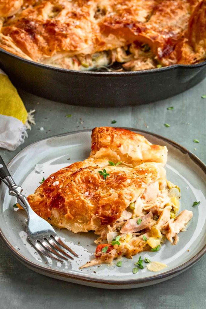 Serving Suggestions of Turkey Pot Pie