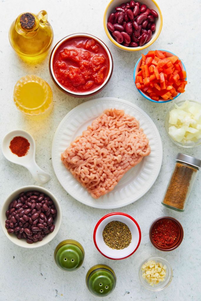 Turkey Chili Ingredients