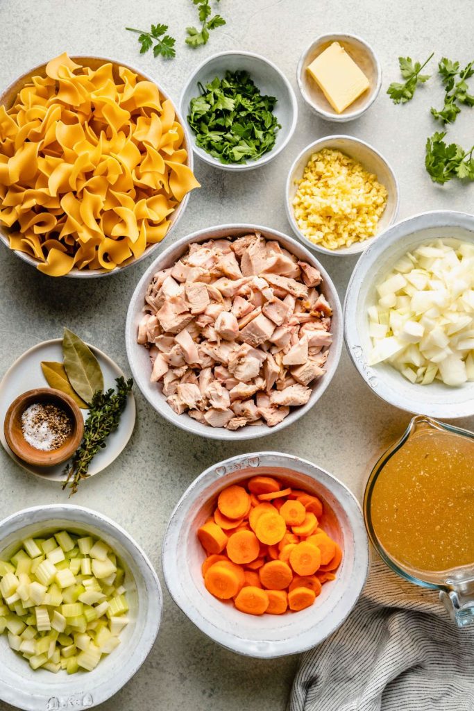 Turkey Noodle Soup Ingredients