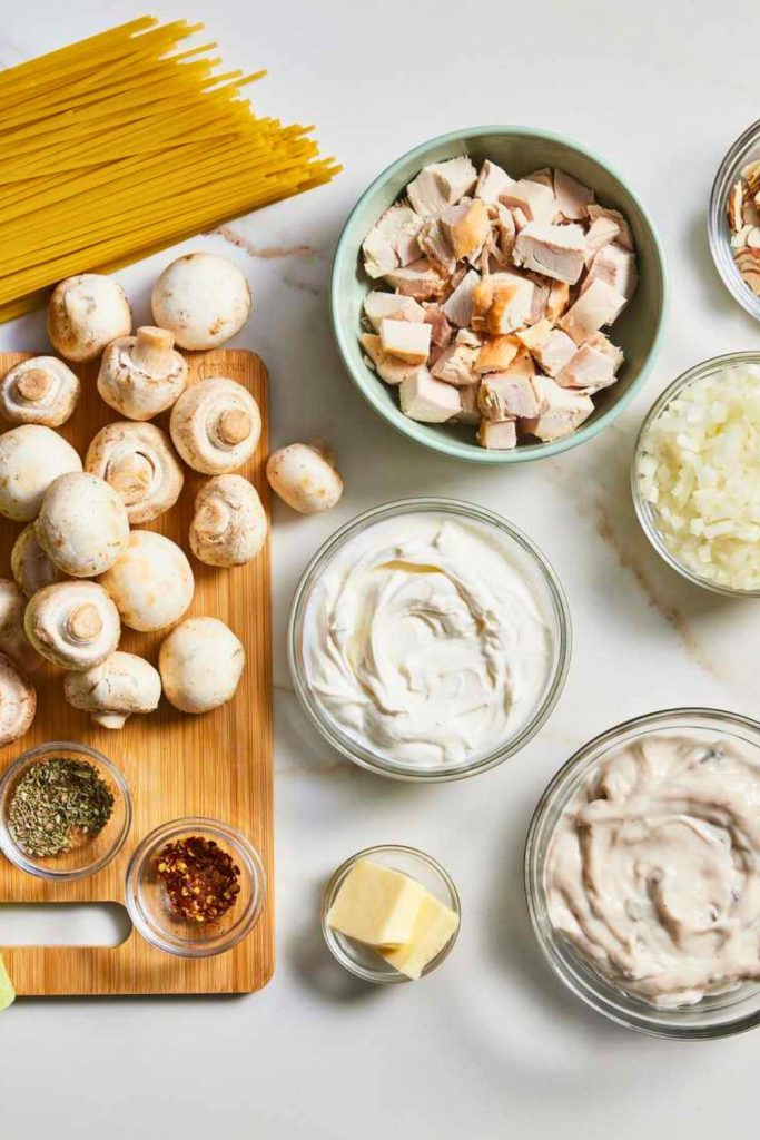 Turkey Tetrazzini Ingredients