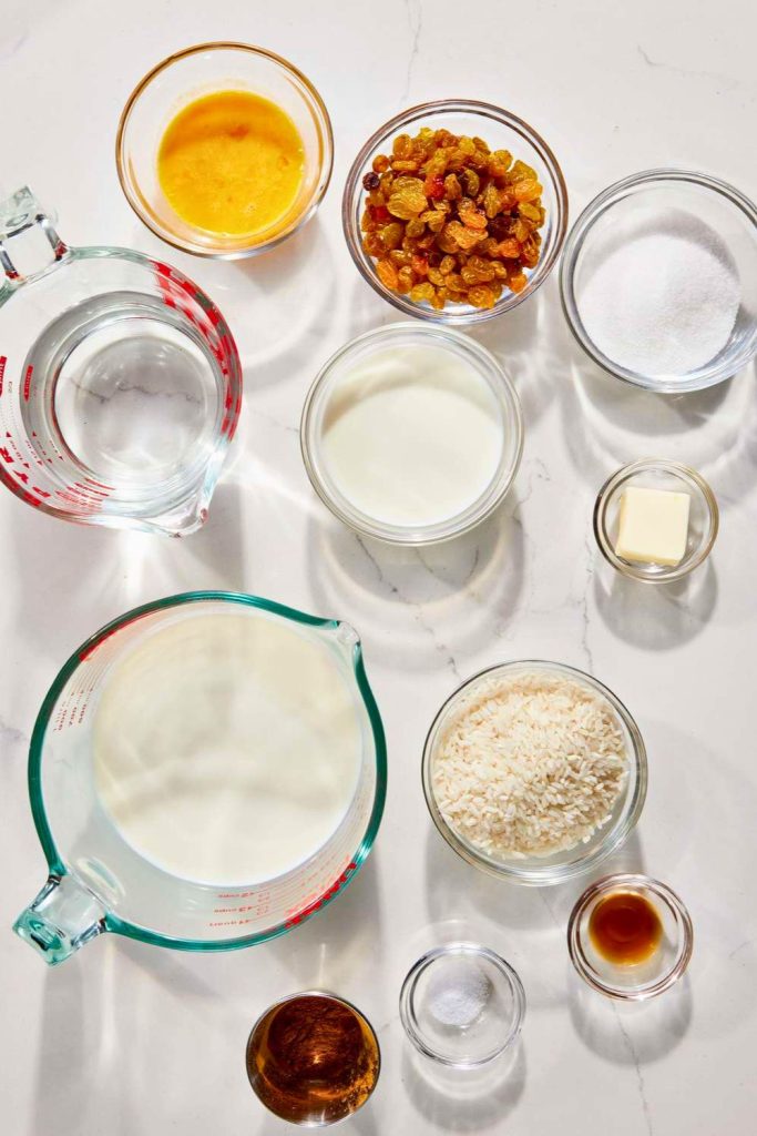 Rice Pudding Ingredients