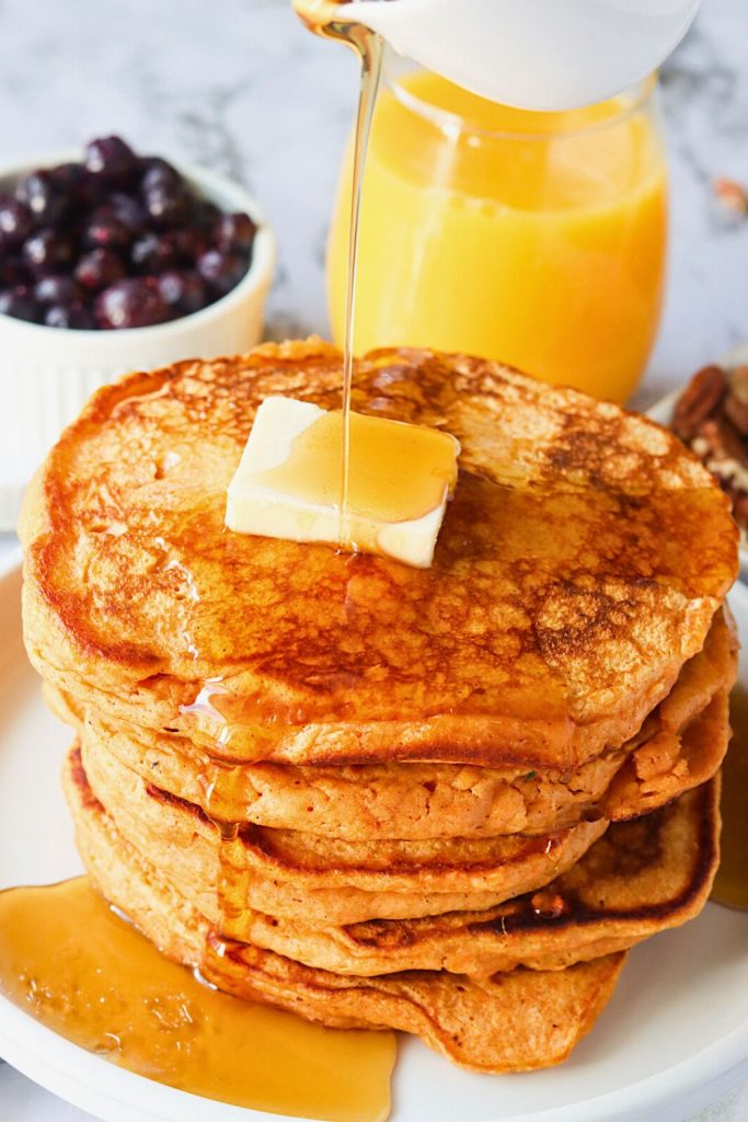 Serving Suggestions of Sweet Potato Pancakes