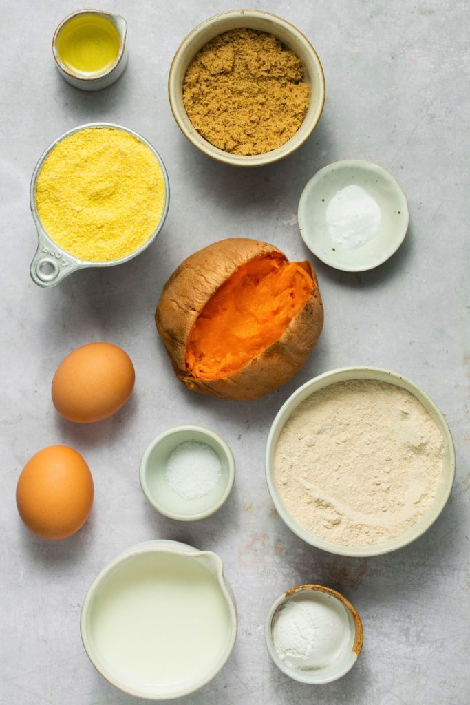 Sweet Potato Cornbread Ingredients