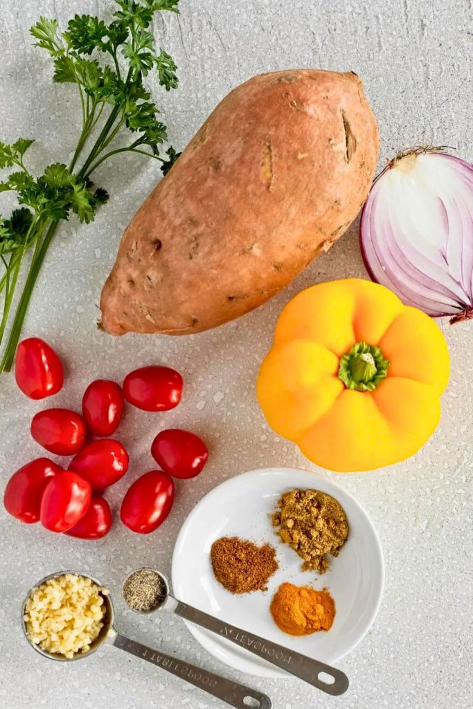Sweet Potato Hash Ingredients
