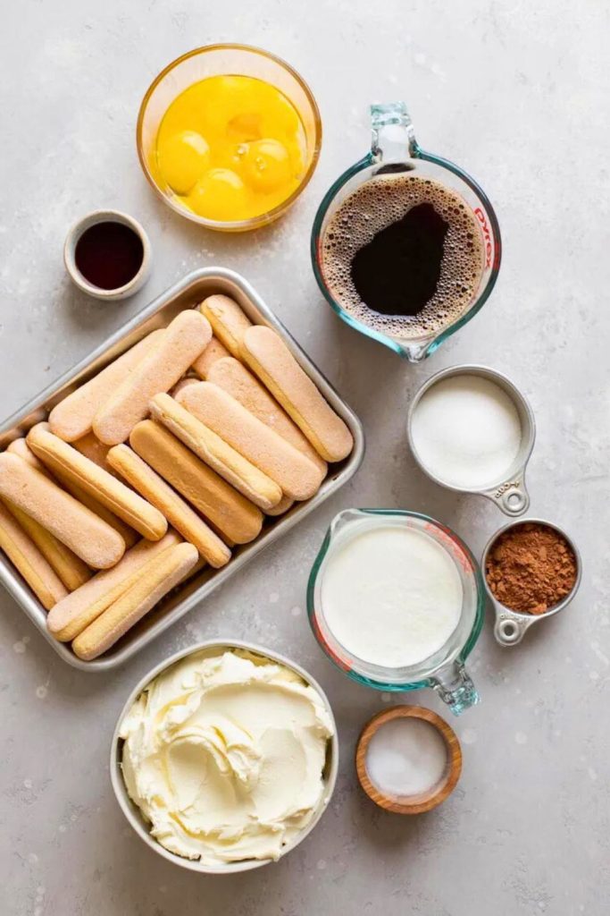 Tiramisu Ingredients
