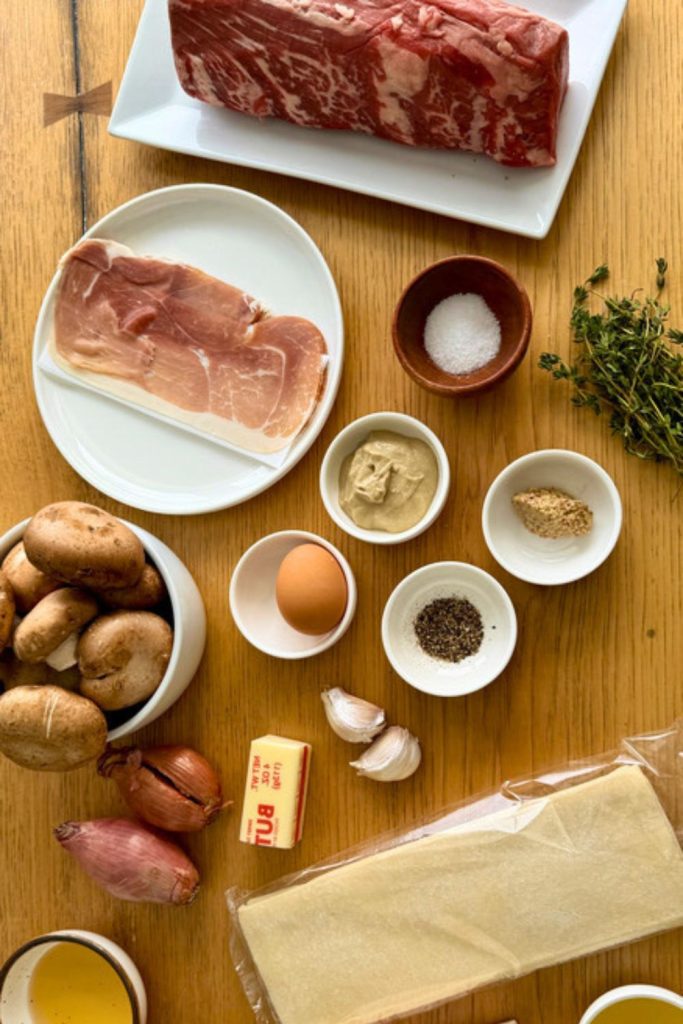 Beef Wellington Ingredients