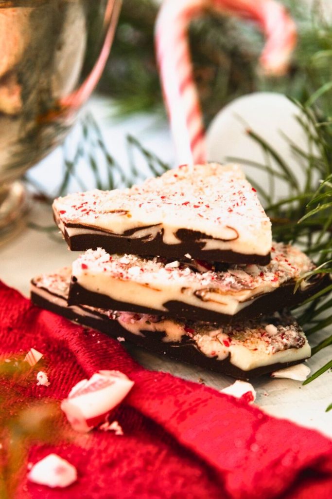 Serving Suggestions of Peppermint Bark