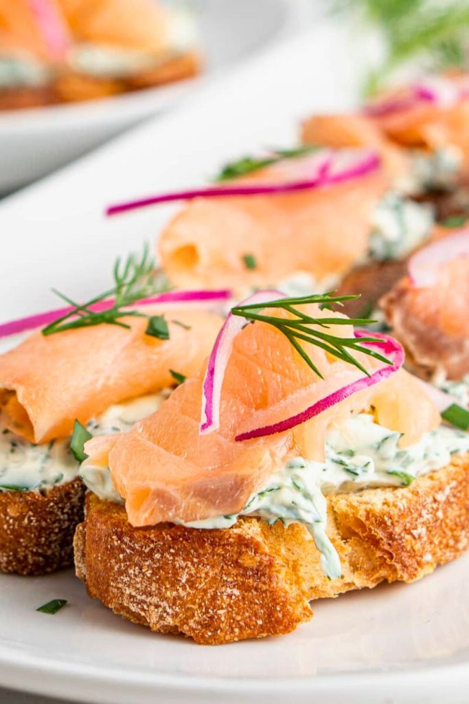 Smoked Salmon Crostini