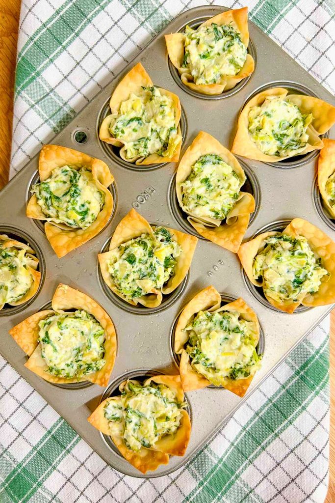 Spinach Artichoke Cups