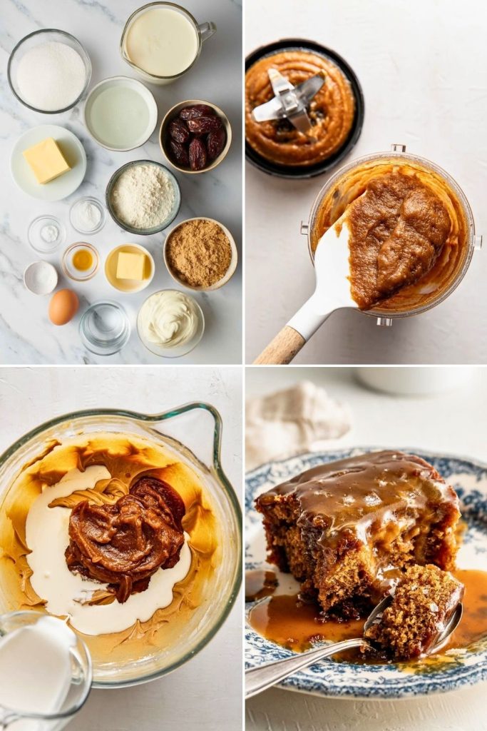 Step by Step to Make Sticky Toffee Pudding