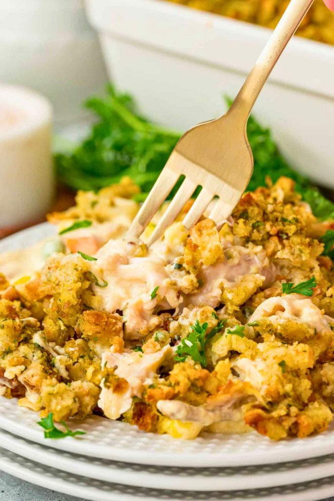 Chicken Stuffing Casserole
